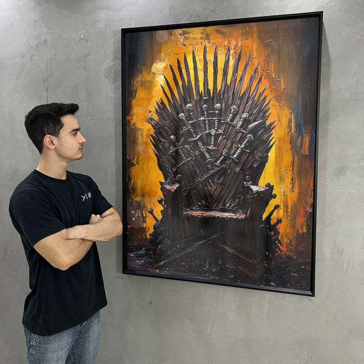 Iron Games of Throne Painting