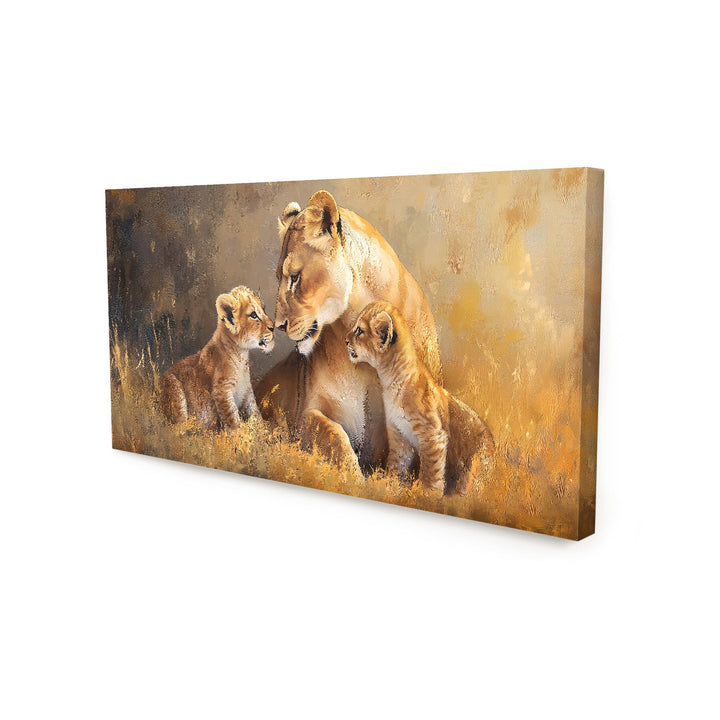 Lioness and Motherly Love Painting
