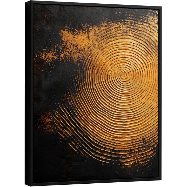 Abstract Painting Golden Ripples