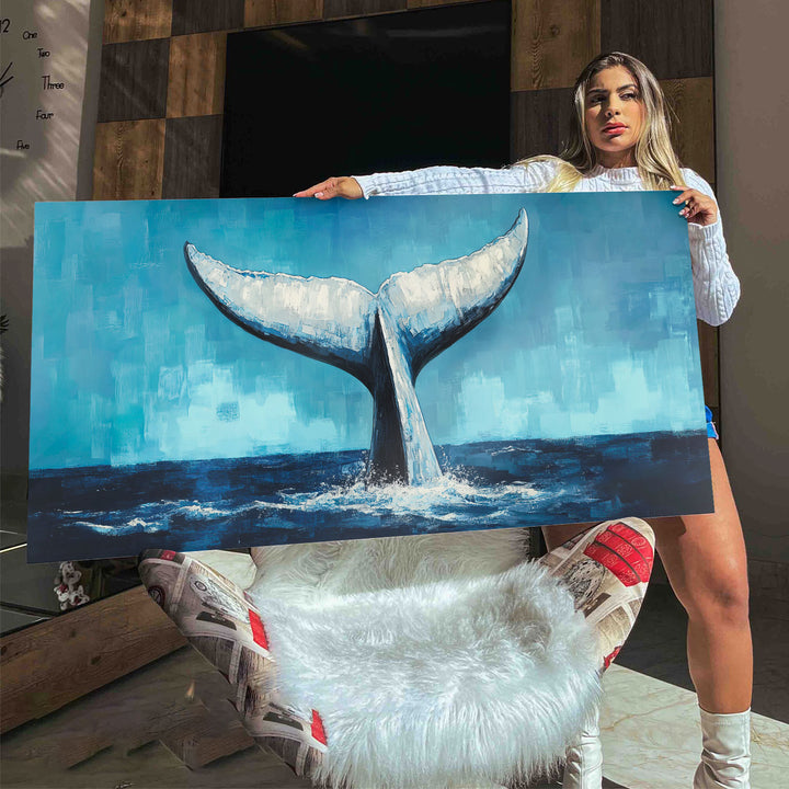 Majestic Whale Tail Painting
