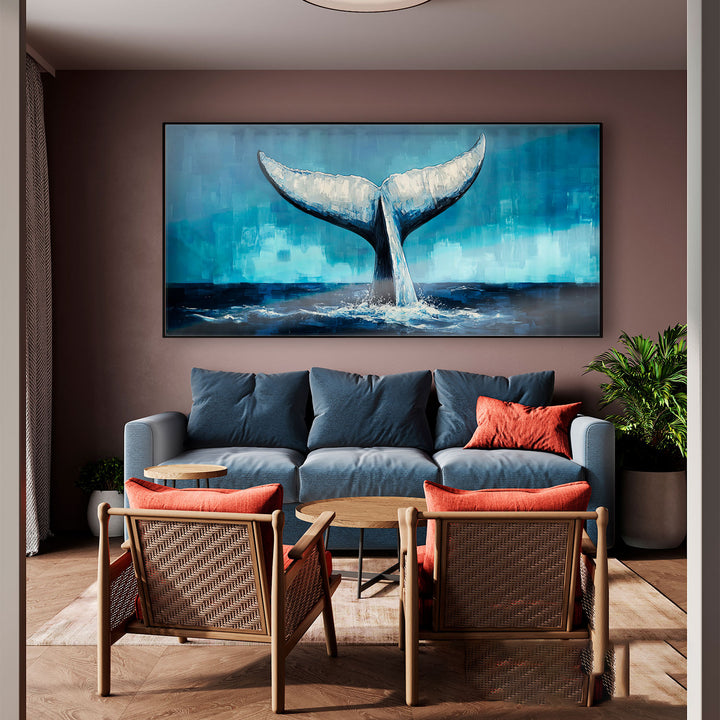 Majestic Whale Tail Painting