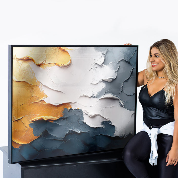 Abstract Painting Captivating Brushstrokes