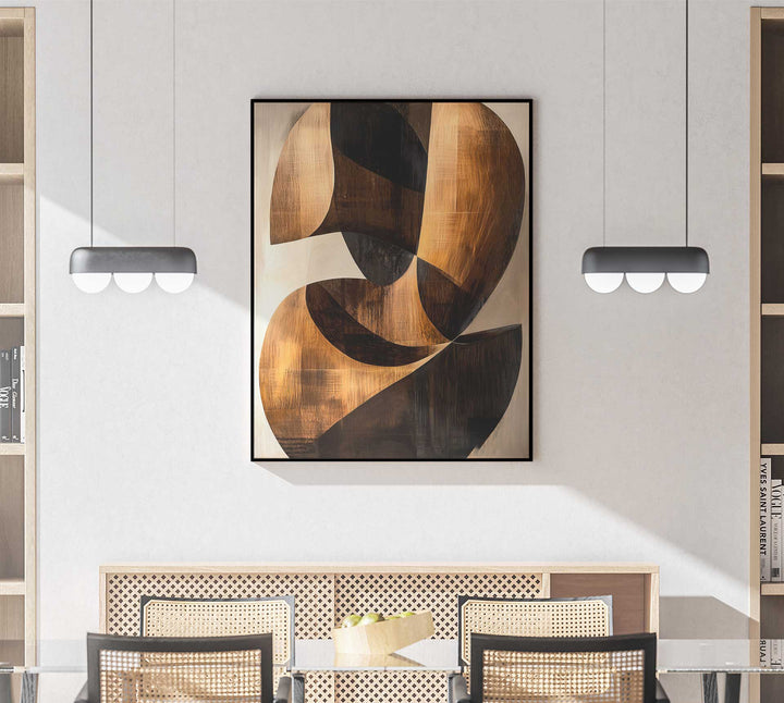 Abstract Wooden Interlacing Painting
