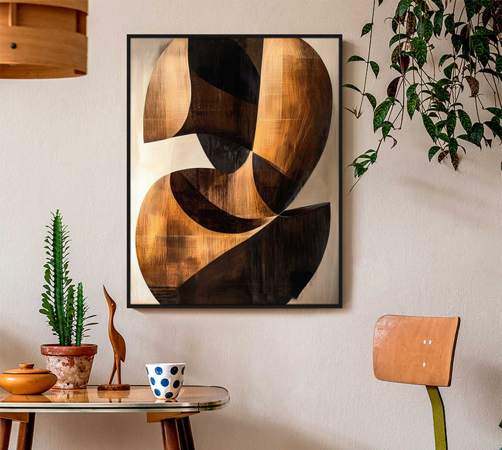 Abstract Wooden Interlacing Painting