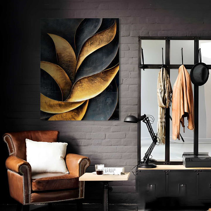 Abstract Painting Growing Foliage