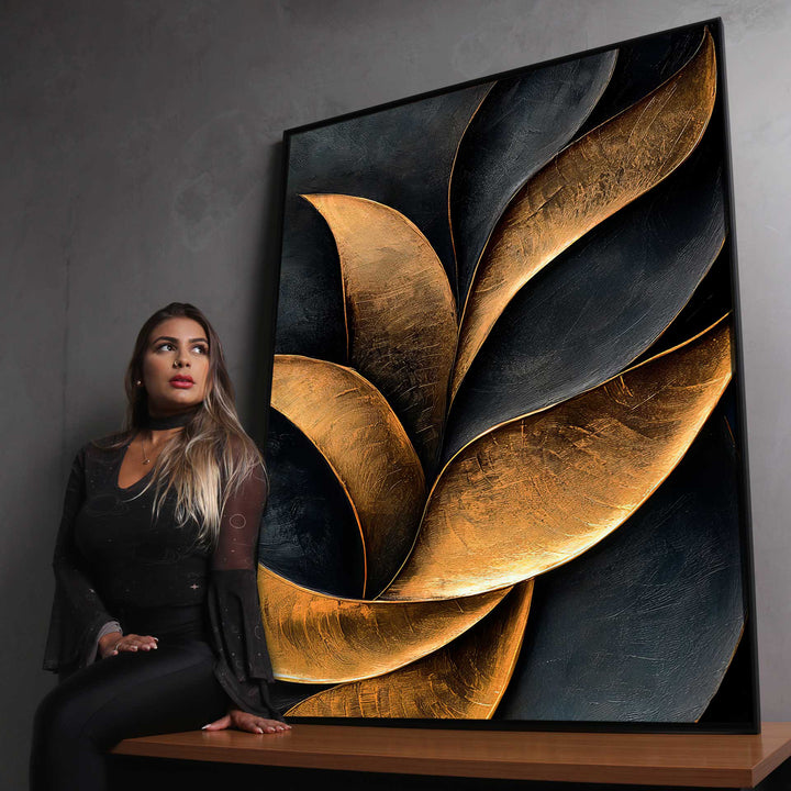 Abstract Painting Growing Foliage
