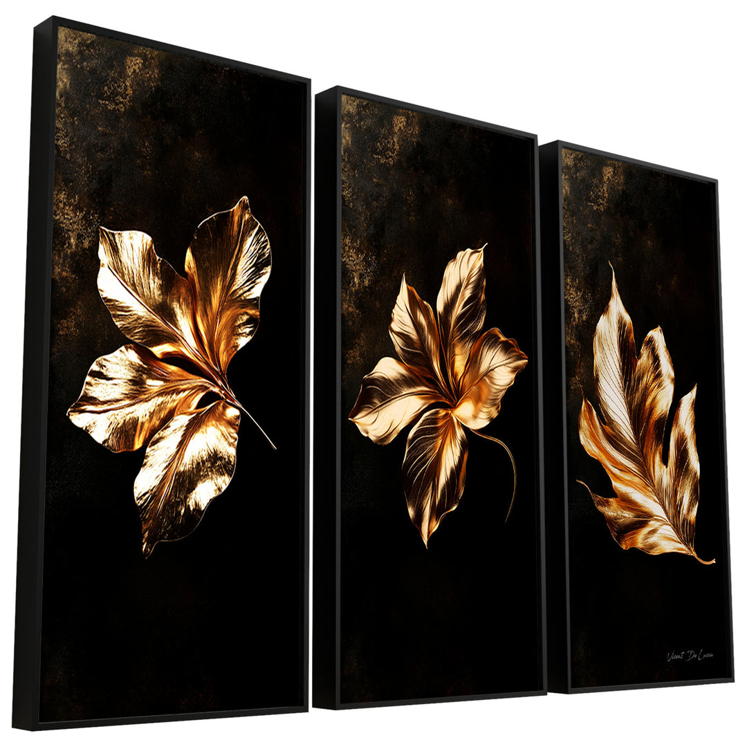 Harmony Frame of Golden Leaves 3 Pieces