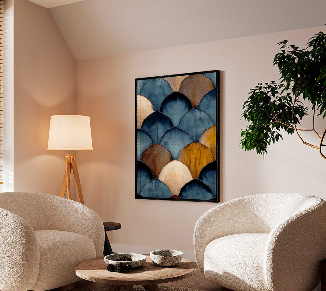 Abstract Woody Scales Painting