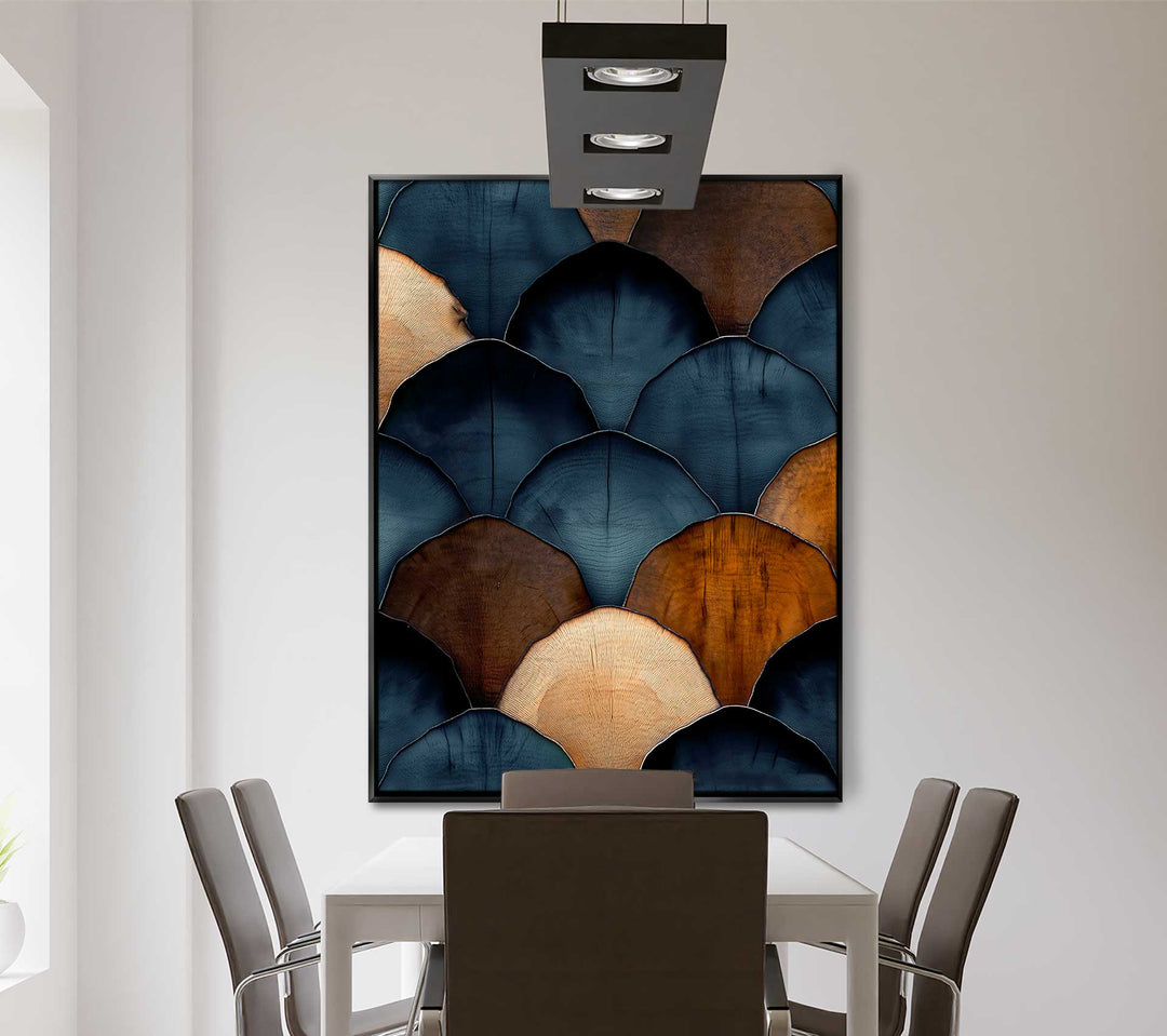 Abstract Woody Scales Painting