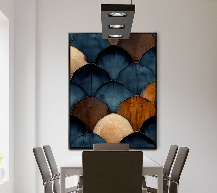 Abstract Woody Scales Painting