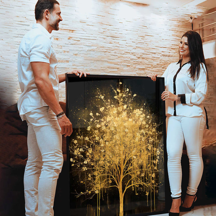 Golden Sacred Tree Painting