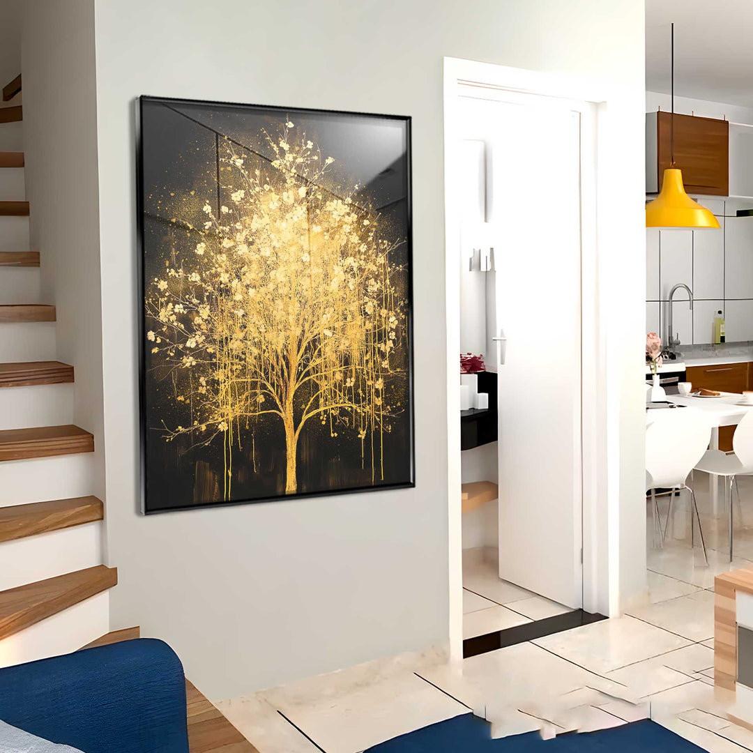 Golden Sacred Tree Painting