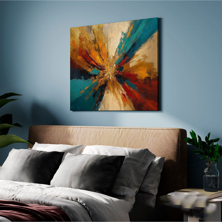 Abstract Painting Collision of Tones