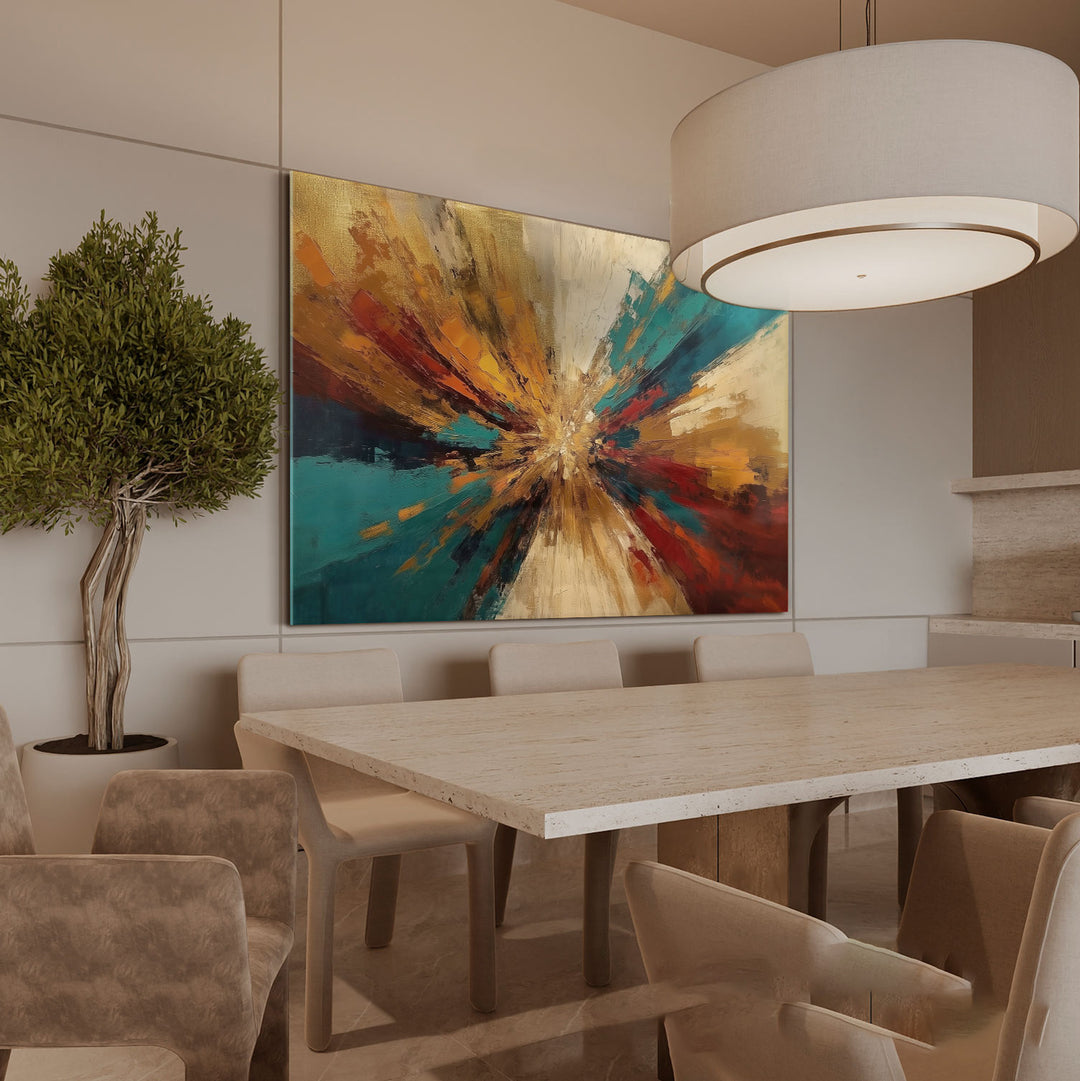 Abstract Painting Collision of Tones