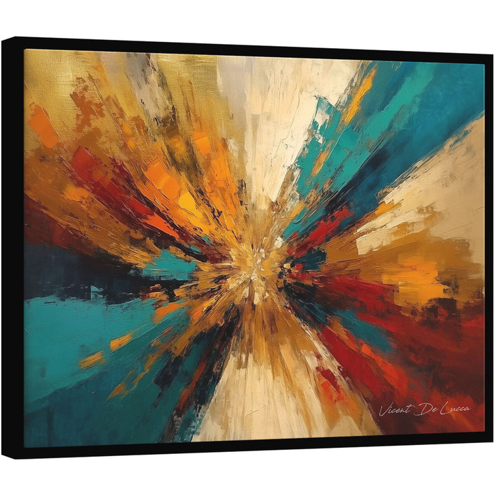 Abstract Painting Collision of Tones