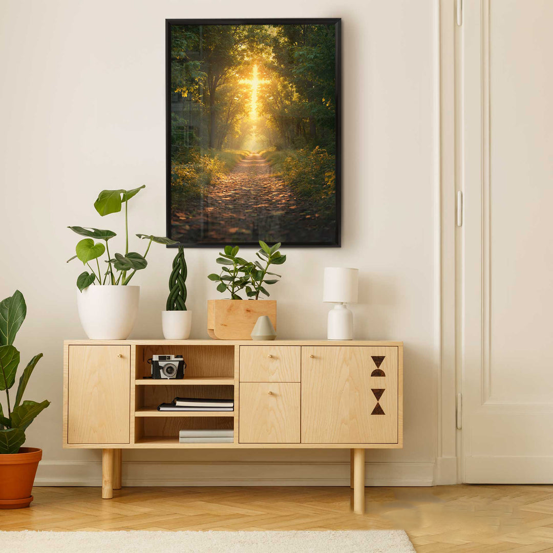 Cross in the Wood Religius Wall Art