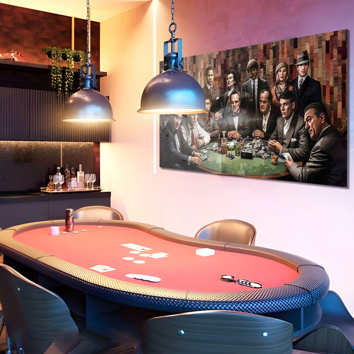 Hollywood Gangsters Club Canvas – Hollywood Film Mobsters Wall Art