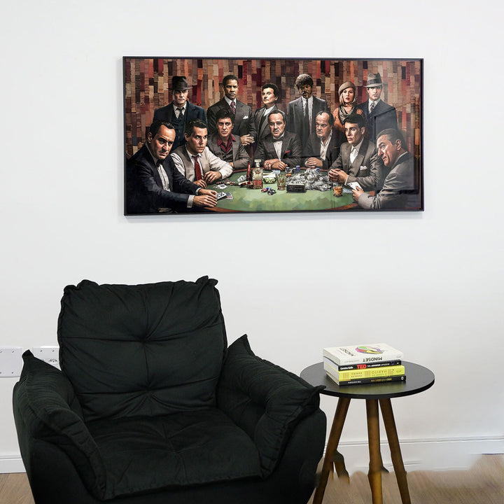 Hollywood Gangsters Club Canvas – Hollywood Film Mobsters Wall Art