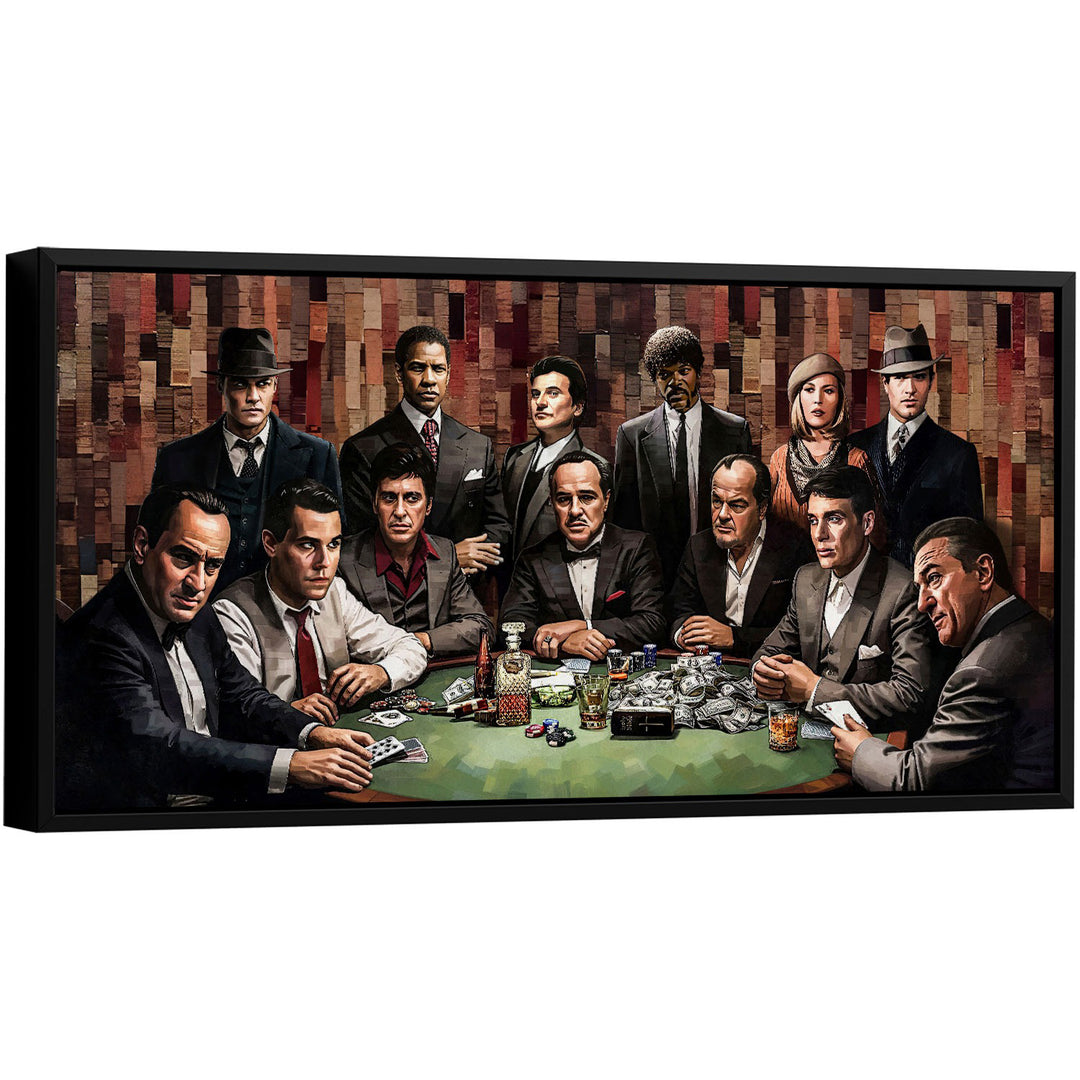 Hollywood Gangsters Club Canvas – Hollywood Film Mobsters Wall Art