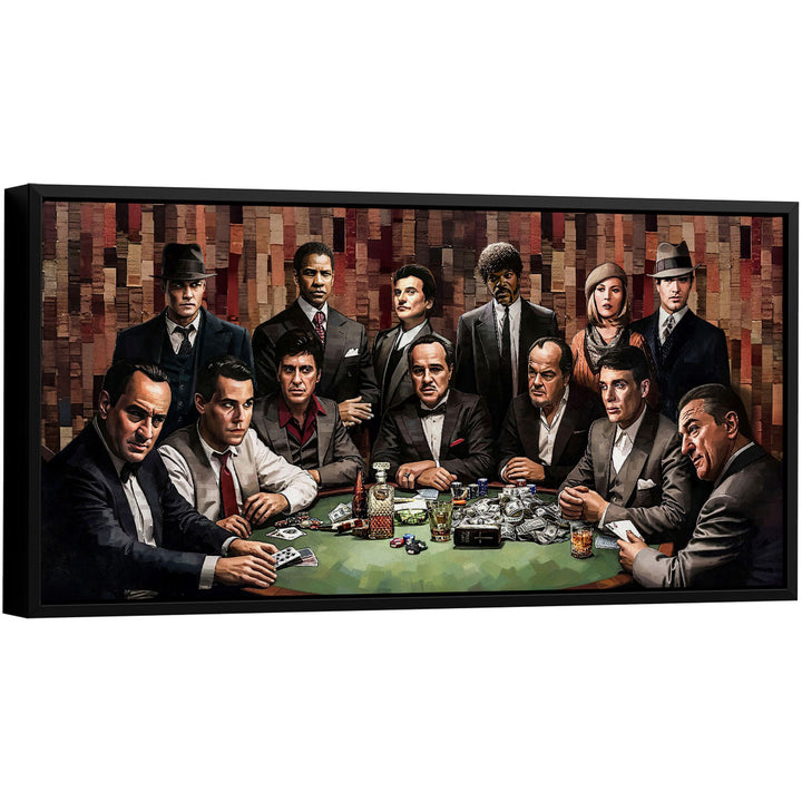 Hollywood Gangsters Club Canvas – Hollywood Film Mobsters Wall Art