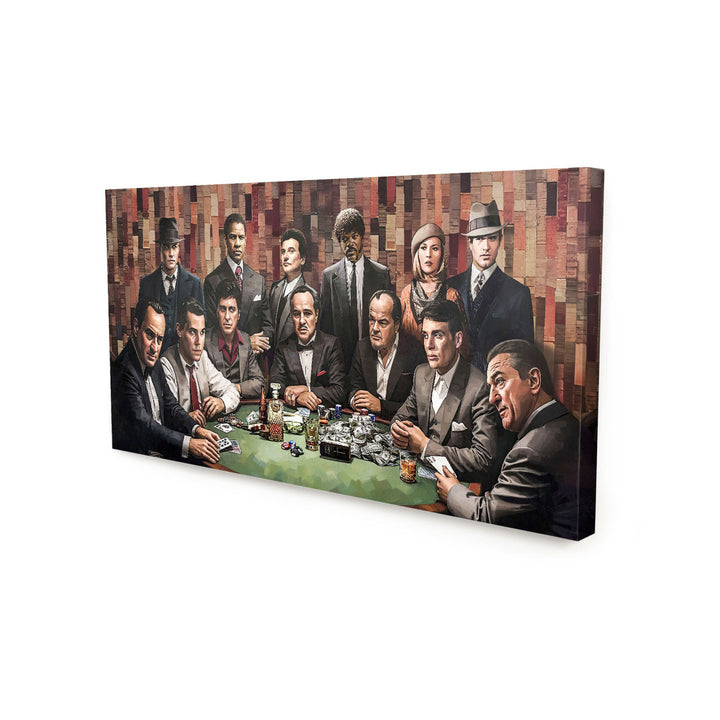 Hollywood Gangsters Club Canvas – Hollywood Film Mobsters Wall Art