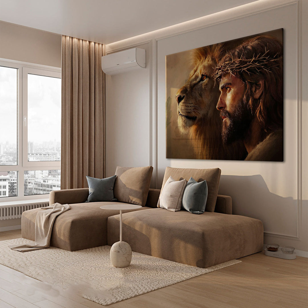 The Lion of Judah in Christ Canvas Print
