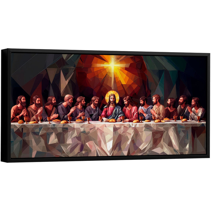Geometric Holy Supper Canvas Print