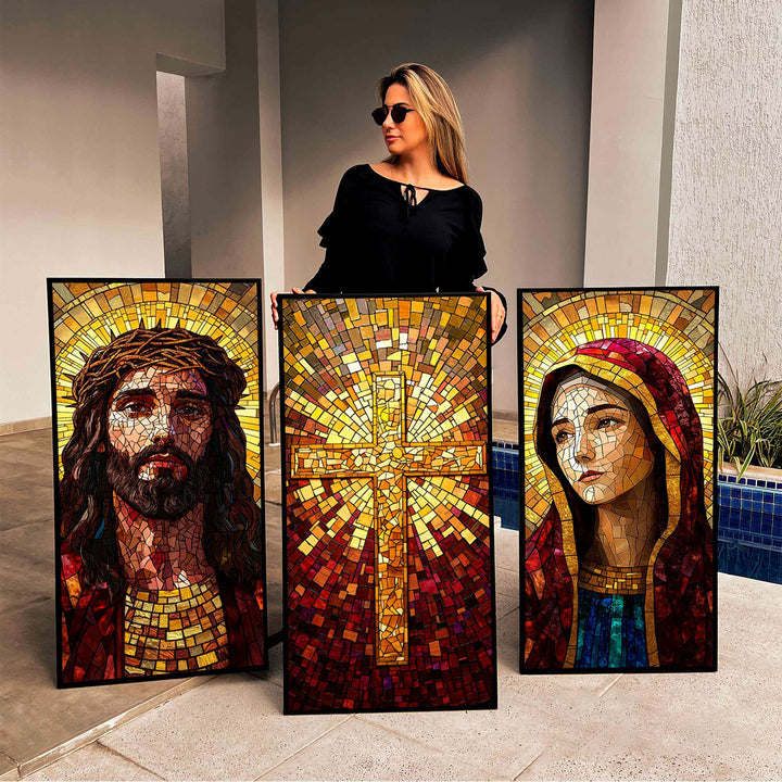 Vitrart Holiness Frame 3 Pieces