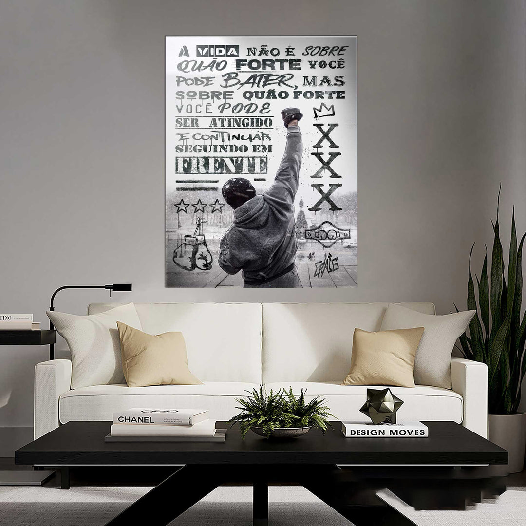 Rocky Balboa Motivational Canvas Wall Art