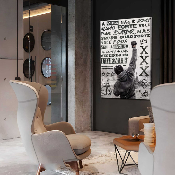 Rocky Balboa Motivational Canvas Wall Art
