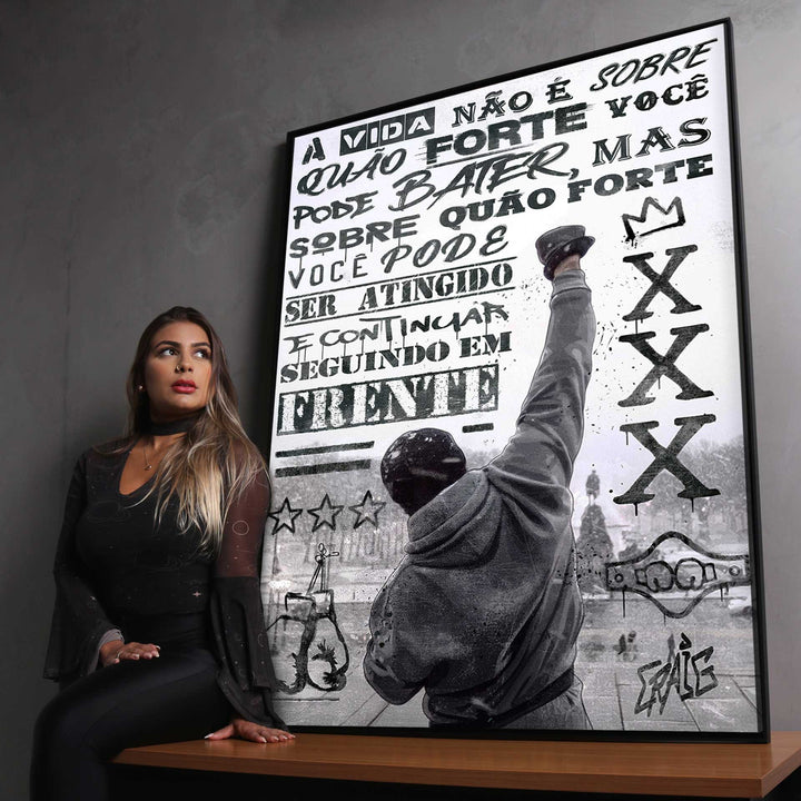 Rocky Balboa Motivational Canvas Wall Art