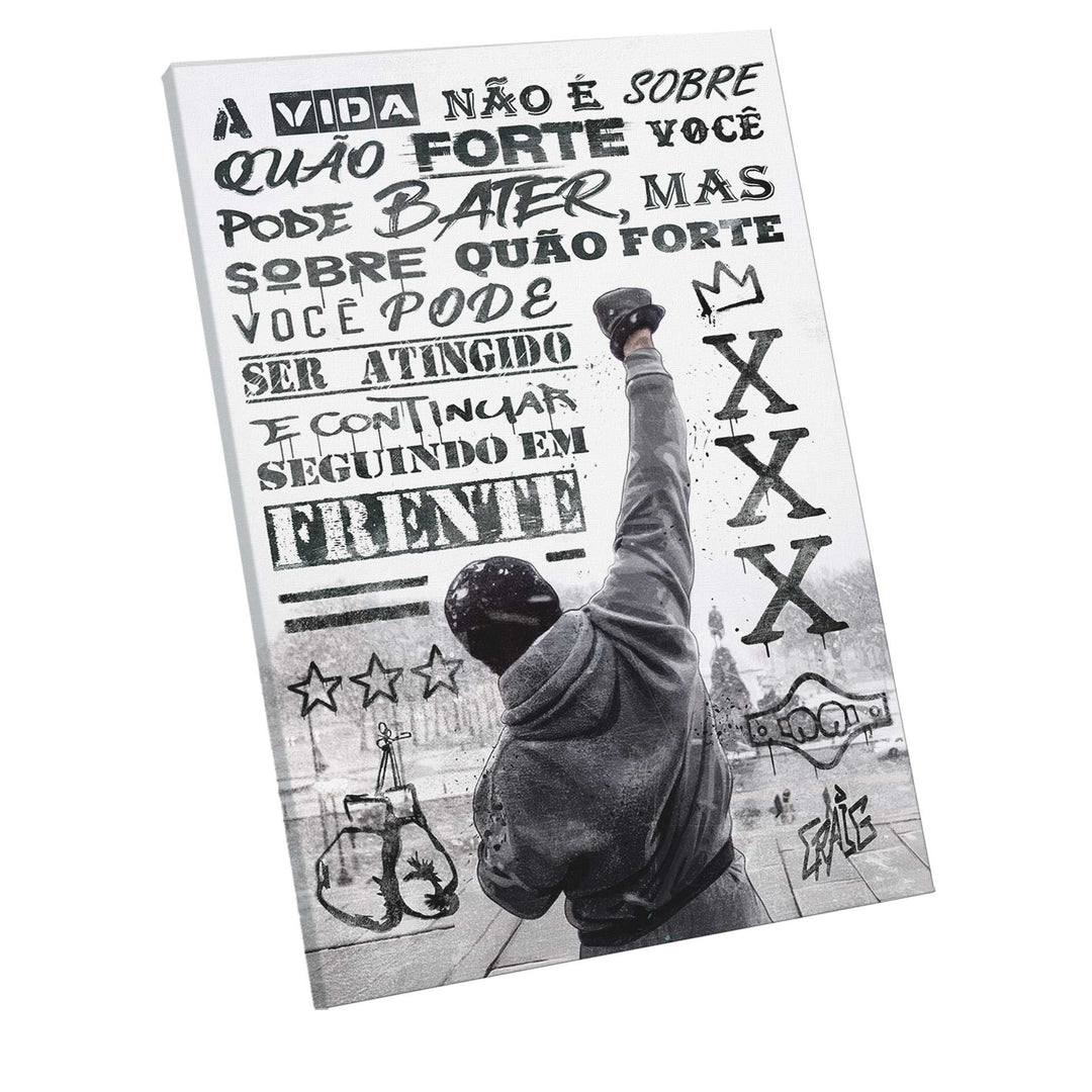 Rocky Balboa Motivational Canvas Wall Art