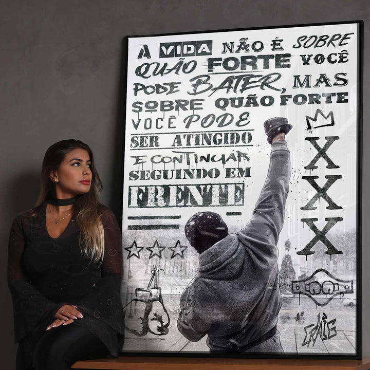 Rocky Balboa Motivational Canvas Wall Art