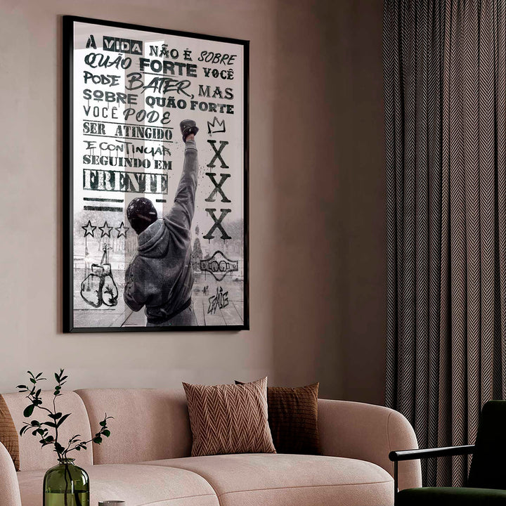 Rocky Balboa Motivational Canvas Wall Art