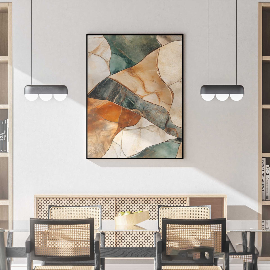 Abstract Colorful Marble Lines