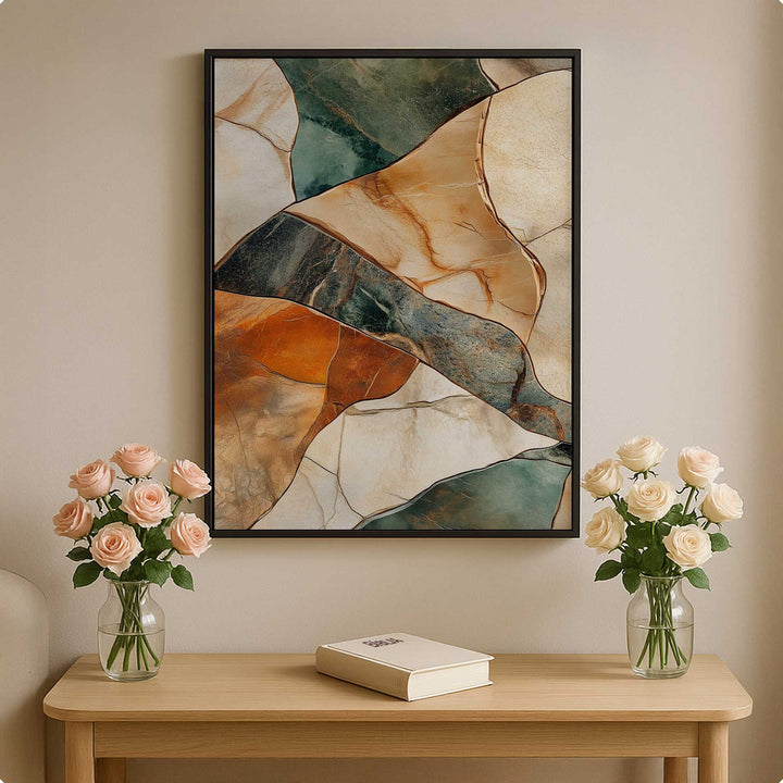 Abstract Colorful Marble Lines