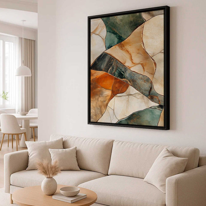 Abstract Colorful Marble Lines