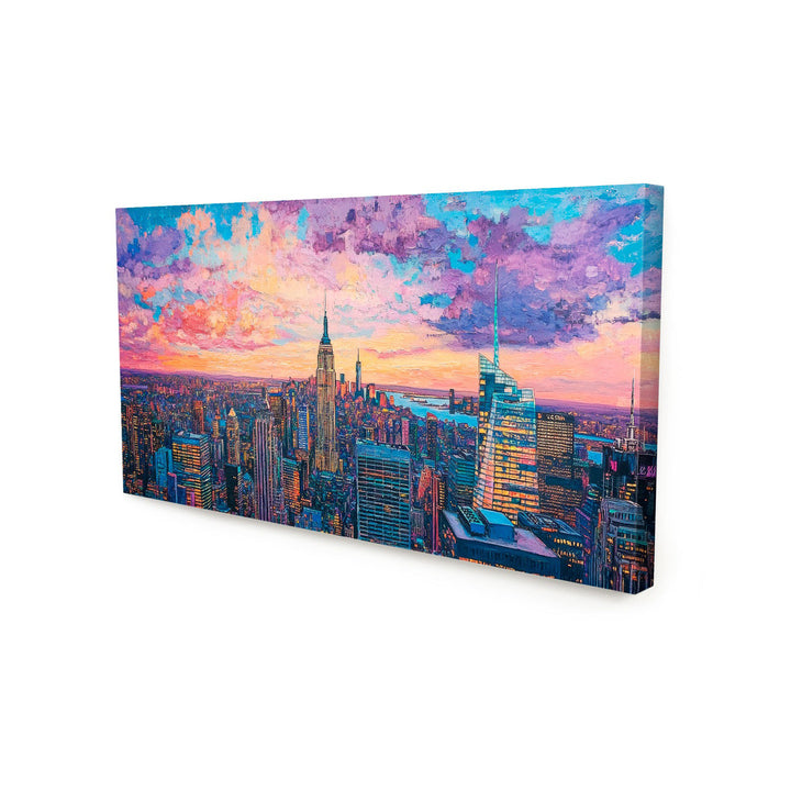 New York City Sunrise Canvas Print – Urban Skyline Wall Art
