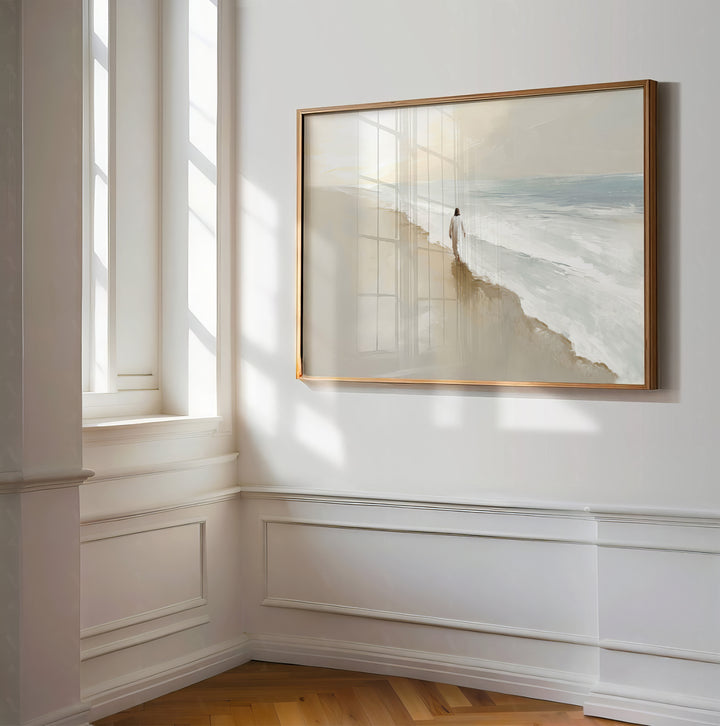 Jesus on the Water Minimal Wall Art