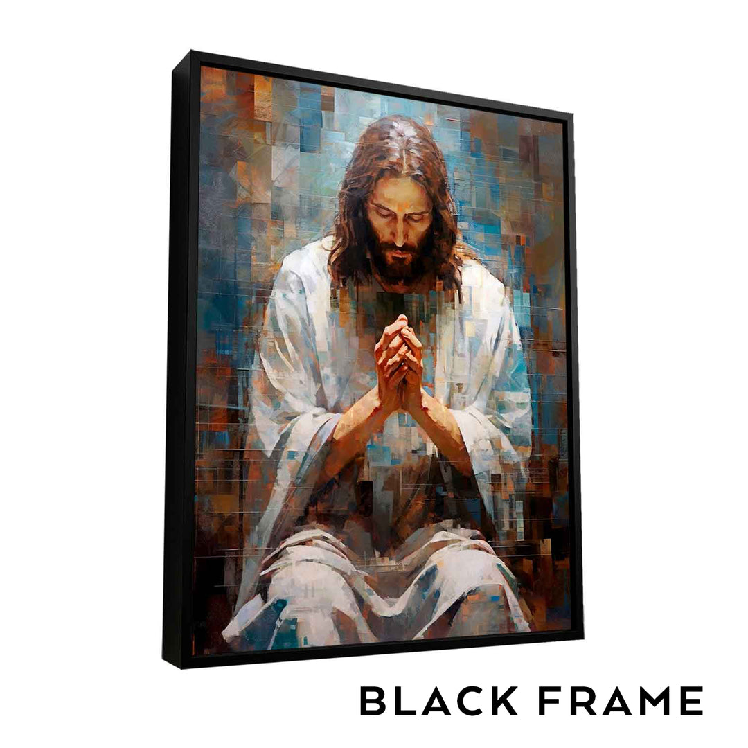 Living Room Decor with Jesus Wall Art