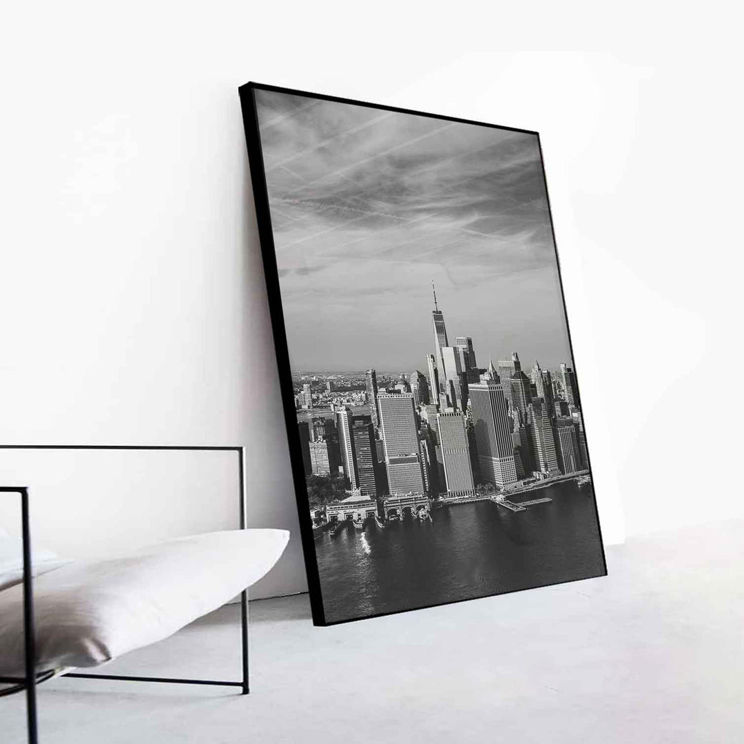 NYC City View Vintage Canvas Print