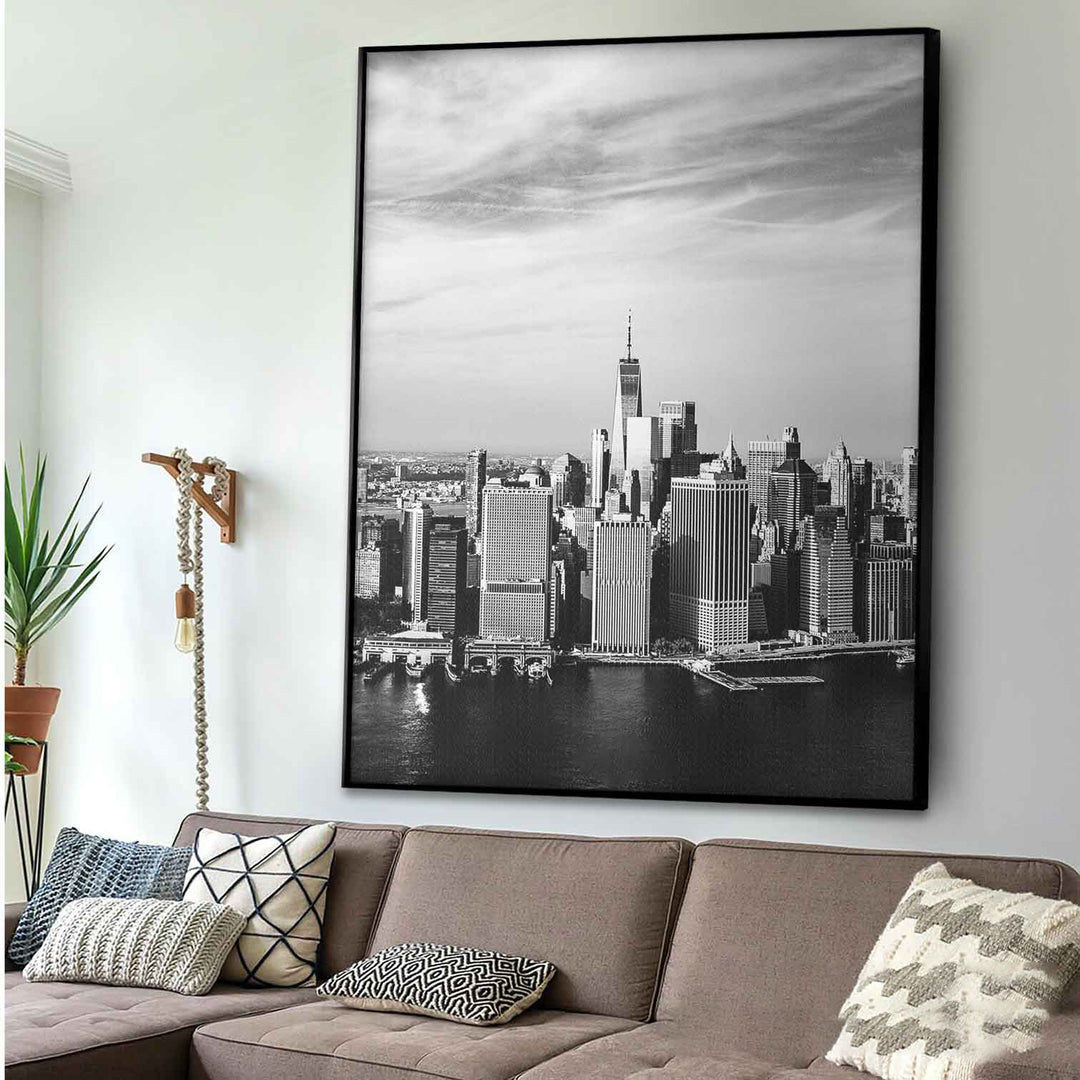 NYC City View Vintage Canvas Print