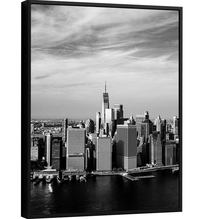NYC City View Vintage Canvas Print