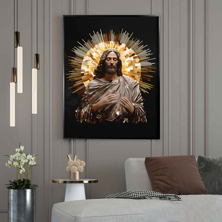 Jesus Praying Wall Art