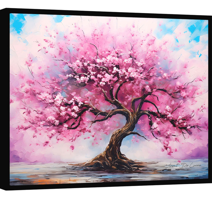 Cherry Blossom Tree of Life Canvas – Pink Tree Art