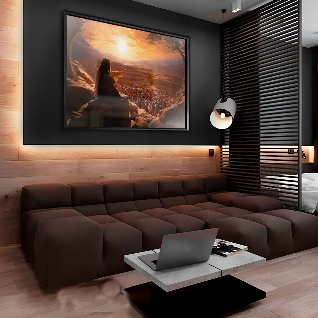 Jesus and His Followers Canvas – Spiritual Wall Art