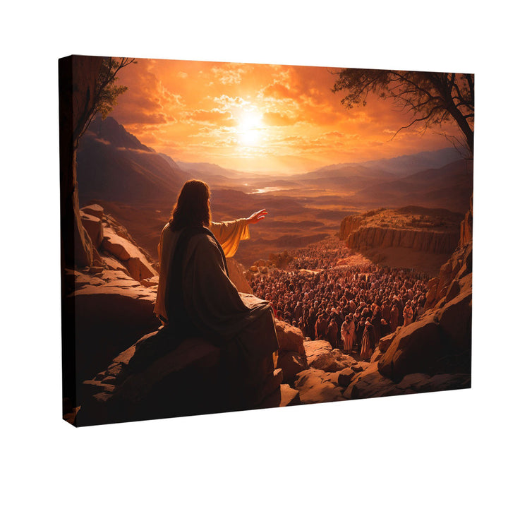 Jesus and His Followers Canvas – Spiritual Wall Art