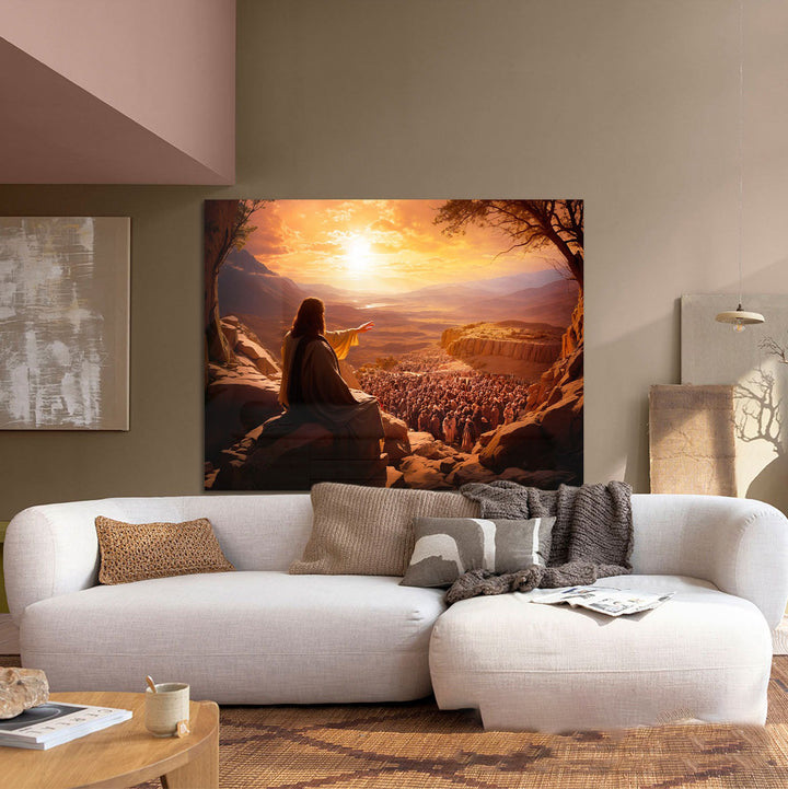 Jesus and His Followers Canvas – Spiritual Wall Art