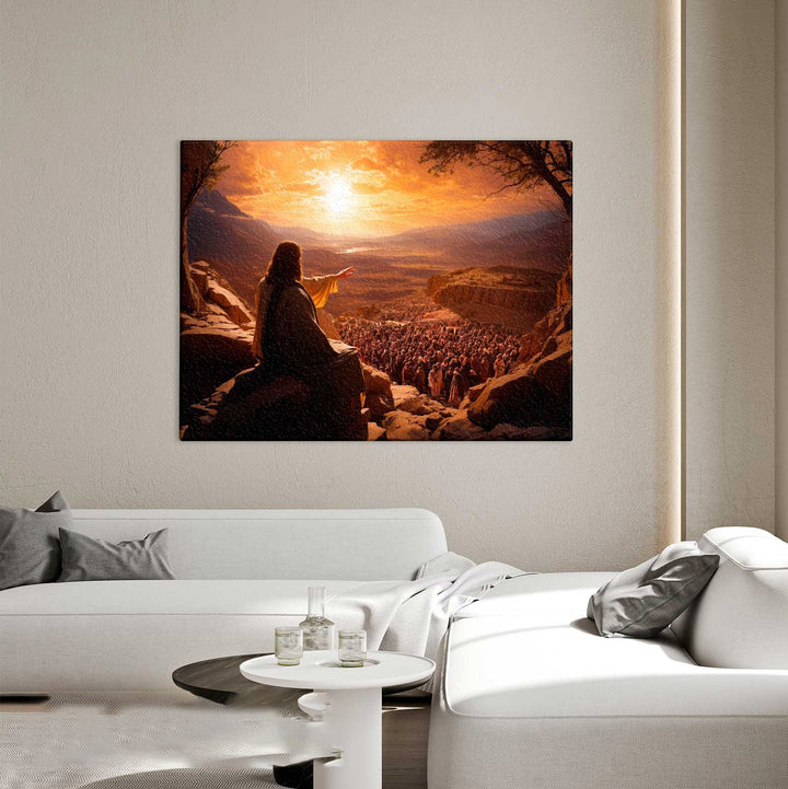 Jesus and His Followers Canvas – Spiritual Wall Art