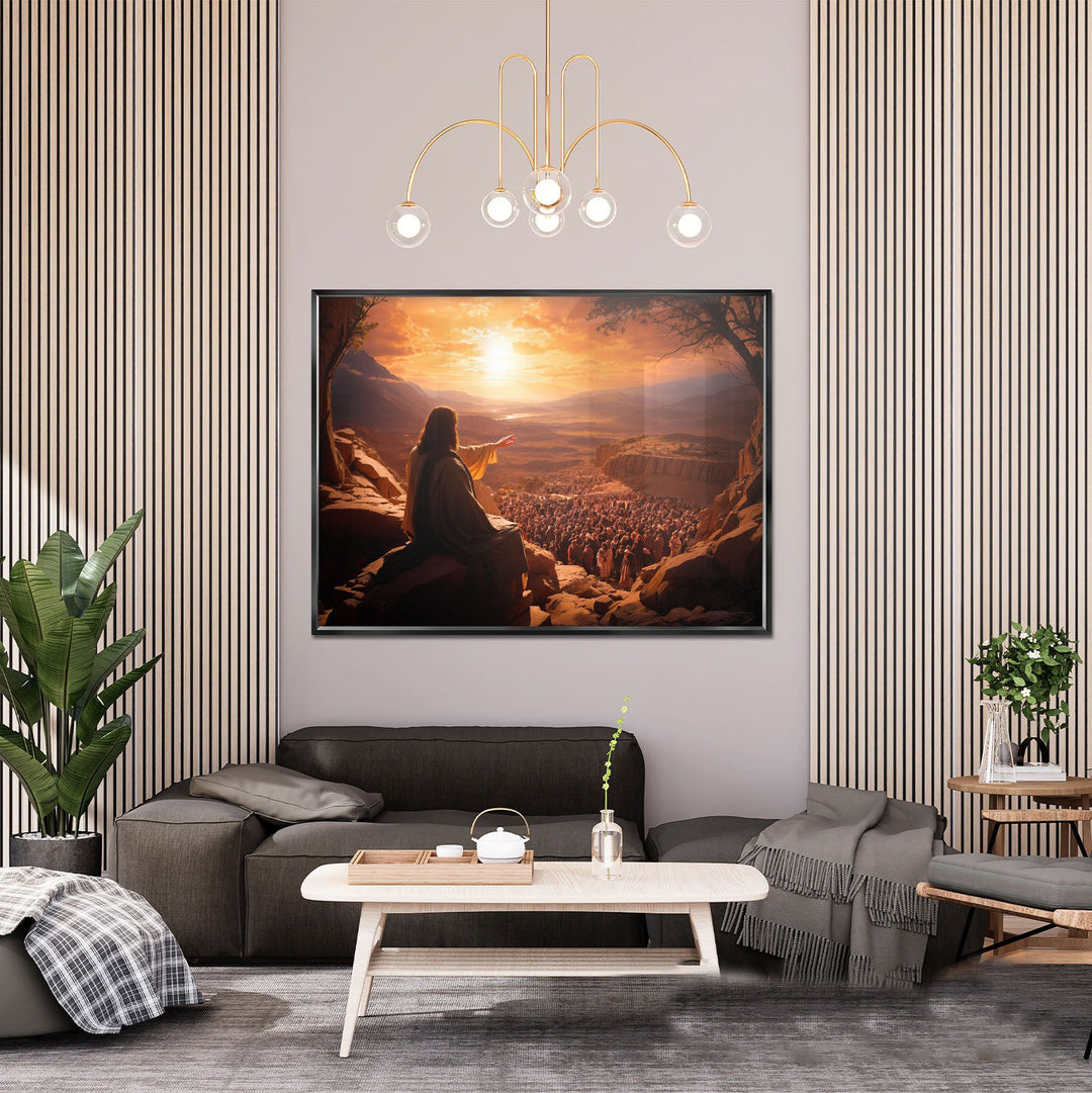 Jesus and His Followers Canvas – Spiritual Wall Art